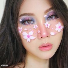 Emoji Makeup, Disney Eye Makeup, Galaxy Makeup, 20 Makeup, Flower Makeup, Makeup Before And After, Beauty Flowers, Face Art Makeup, The Best Makeup