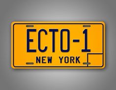 a yellow license plate that says cto - 1 new york