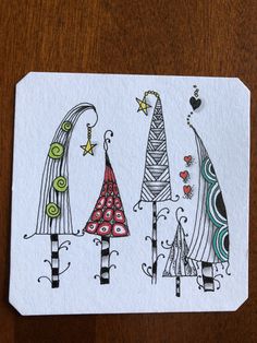 Neographic Art, Christmas Tangles, Zentangle Christmas, Modele Zentangle, Zendoodle Art, Arte Aesthetic, Zen Tangle, Christmas Doodles