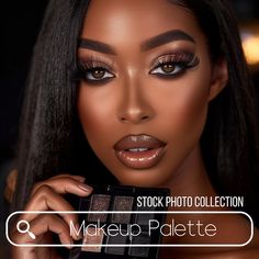 Makeup For Family Photos, Paris Hilton Makeup, Makeup Template, Black Bridal Makeup, Dark Skin Makeup Tutorial, Modeling Makeup, Lipstick For Dark Skin, Makeup Business, Embrace Natural Beauty