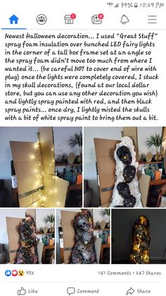 a collage of photos with the caption'halloween decoration i used to create stuff