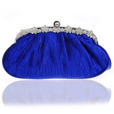 Buy Royal Blue Clutch Bag Rhinestone Hand Purse Elegant Evening Bag Worldwide Free shipping and return, color: Royal-blue , material: Polyester Blue Rhinestone Evening Bag For Weddings, Blue Rhinestone Clutch Bag, Blue Rhinestone Evening Bag For Party, Blue Rhinestone Evening Bag, Elegant Blue Evening Bag With Rhinestones, Blue Evening Bag With Rhinestones, Blue Rhinestone Clutch Evening Bag, Blue Rhinestone Clutch For Evening, Blue Evening Clutch With Rhinestones