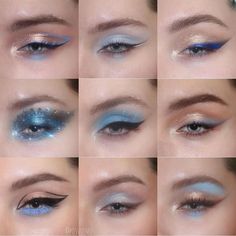 Baby Blue Eyeshadow, Maquillage On Fleek, Vampire Bride, Face Charts, Make Up Tutorials, Swag Makeup, Ethereal Makeup, Interesting Images, Makijaż Smokey Eye