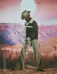 Dazed Cover, Charlotte Wales, Shooting Pose, Goth Cowboy, Cowboy Vibes, Desert Moon, Dazed Magazine, Modern Cowboy