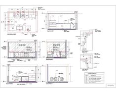 some drawings of different types of windows and doors in the floor plan for an office building