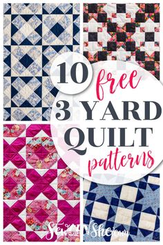 the 10 free yard quilt patterns