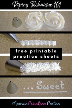 the instructions for how to make paper flowers with fondant and icing on them