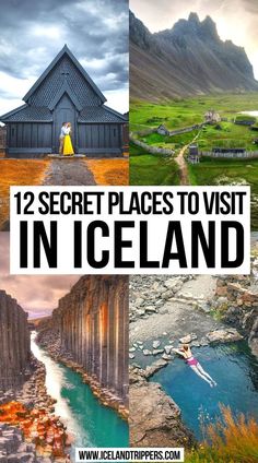 12 Secret Places to Visit in Iceland Road Trip Iceland, Iceland Places, Places To Visit In Iceland, Iceland Bucket List, Things To Do In Iceland, Iceland Vacation, Iceland Travel Guide, Iceland Itinerary, Iceland Road Trip