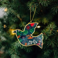 Flowered Dove Ornament - Ten Thousand Villages Dove Ornament, Dove Ornaments, Chain Scarf, Candle Wall Decor, Accessories Bags Purses, Outdoor Planters, Tea Accessories, Handmade Ornaments, Corporate Gifts