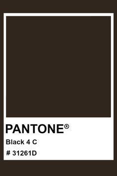 pantone's black and white color scheme for the pantone brand, which has been