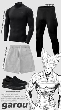 garou (requested) #outfitinspo Guys Fashion Casual, Gym Outfit Men, Dressing Sense, Anime Inspired Outfits, Mens Casual Dress Outfits, Men Stylish Dress, Guys Clothing Styles, Clothes And Shoes, Quick Outfits