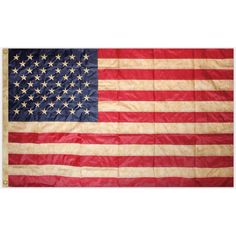 an old american flag with stars on it