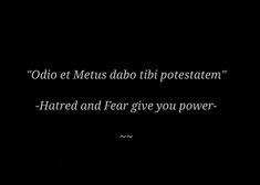 a black and white photo with a quote on it that says,'ojo et metus dabii potestatem '