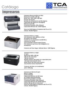 an image of different types of printers and scanners on a white sheet with the words catalog