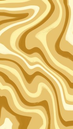 an abstract background with wavy lines in shades of yellow and brown, as well as white