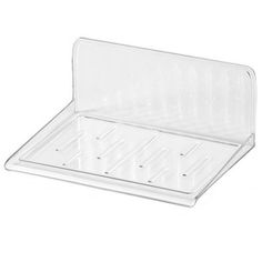 a clear plastic tray with four compartments