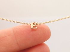 E Initial Necklace, Letter E Necklace, E Necklace, Necklace Real Gold, E Initial, Initial E, Handwriting Bracelet, Signature Bracelet, Letter Jewelry