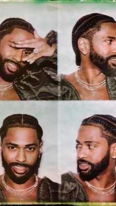 Big Sean Wallpaper, Big Cornrows, Black Boy Hairstyles, Afro Hairstyles Men, Black Hair Inspiration