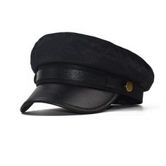 PRICES MAY VARY. Package: 1PCS classic hat, material: cotton +PU leather brim, color: black. Size: Suitable for people with head circumference of 56~58cm/22~22.8 inches, please confirm your head size before placing an order. Simple and classic design that is suitable for everyone and easily matches your outfit while keeping you warm and comfortable. Retro style hats are great for weekends, Tours, outings, parties, photography, and everyday life, and are also preferred for holidays such as Hallow Hat And Bow Tie, Affordable Black Fitted Hat With Short Brim, Tucker Hats Black, Dress Up Hats For Boys, Toy Trilby Hat Pattern, Cheap Fitted Hat With Curved Brim, Crochet Childrens Bowler Hat, Luxury Brown Top Hat With High Crown, Cheap Adjustable Hat For College