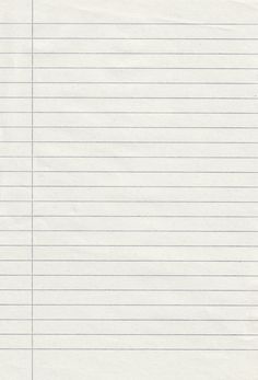 a piece of lined paper with lines on it