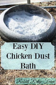 an easy diy chicken dust bath recipe