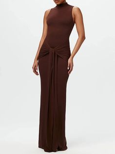 Ruched Bodycon Ruched Maxi Dress - Fashion Pov Couture, Summer Modesty, Modesty Journey, Bodycon Evening Dress, Long Dresses Elegant, High Neck Maxi Dress, Max Dress, 24th Birthday, Birthday Shoot