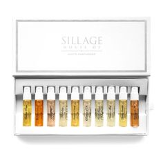 Japanese Perfume, House Of Sillage, Fragrance Packaging, Packaging Ideas Business, Sample Box, Perfume Samples, Box Packaging Design, Candle Gift Set, Luxury Fragrance