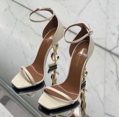 Ysl High Heels, Shoes Heels Prom, Aesthetic Designer, Ysl Fashion