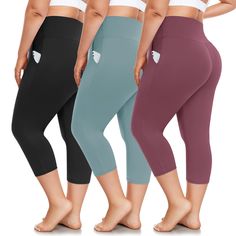 PRICES MAY VARY. 92% Polyester, 8% Spandex PLUS SIZE : We're experts at PLUS SIZE leggings, Our mission is to provide confidence to every plump woman. FULLSOFT leggings range sizes from XL to 4X-Large, wide range of sizes to suit different women’s shapes. Please select your actual size from the sizing chart before ordering. CAPRIS WITH FRONT POCKETS：FULLSOFT Womens leggings feature with two front pockets,our workout plus capri leggings helps to store your necessary items like phone, keys or card Going Out Crop Tops, Womens Oversized Sweatshirts, Workout Yoga Pants, Yoga Pants With Pockets, Trendy Outfits Winter, Leggings With Pockets, Womens Leggings, Workout Yoga, Yoga Pants Women