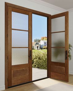 Secure (G7503-SH-STK_2) Exterior, French/ Patio, Interior door produced by US Door & More Inc from $1,297.71 online. Tailor the item with available options to match your requirements and view the adjusted price instantly, or add the item to Request for additional customization. This item comes in Double Door door systems and is made of Wood (Mahogany) species. The Transitional door is an attractive addition for your project. Expect an estimated ship lead time of 4 to 6 Weeks | Finish : Add 2 Double Front Doors With Glass Panels, Exterior Double Door, Exterior Double Doors, Exterior Door Designs, Wooden Double Doors, Double Door Entrance, Transitional Doors, Double Doors Exterior, French Patio