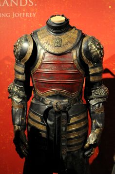 an armor worn by king joffers is on display