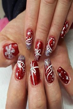 Christmas Vibes #christmas #christmasnails #christmasnailart #christmasnaildesign #christmaswallpaper #christmaswalldecor #christmasbaby #christmasbabies Her Nails, Red Nail Designs