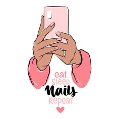 Pampering Quotes, Nail Tech Quotes, Nail Memes, Tech Quotes, Female Hands, Salon Quotes, Nail Quotes, Line Phone, Home Nail Salon