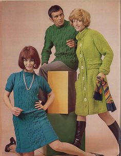 Blue Green Buckle • 1960s Sweater Dress Coat Patterns • 60s Vintage Men's Women's Knitting Pattern • Retro Knit PDF by TheStarShop on Etsy Sweater Coat Pattern, 1960s Sweater, Pullover Sweaters Pattern, Sweater Dress Pattern, New Dress Pattern, Cable Sweater Dress, Womens Sweater Coats, Womens Knitting Patterns