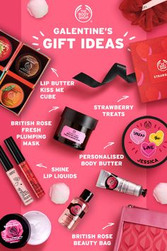 The Body Shop Gifts, Body Shop Skincare, Galentines Day Ideas, Take The Chance, Galentines Gifts, Body Shop At Home, Ads Creative Advertising Ideas, Mini Treats, Cosmetic Design