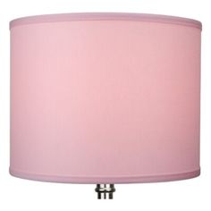 a pink lampshade on a white background