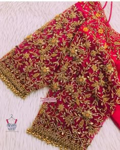 Maggam Full Work Blouse Designs, Aari Work Blouse Hanging Design, Net Aari Work Blouse Designs Full Hand, Latest Trendy Blouse Designs For Pattu Sarees, Red Blouse Aari Work Designs, Golden Blouse Designs Pattern Style, Maggam Work Blouse Designs Bridal, Heavy Bridal Aari Work Blouse Designs, Red Bridal Blouse