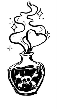 Gothic Drawings, Poison Bottle, Goth Tattoo, Bottle Tattoo, Bottle Drawing, Scary Tattoos, Flash Tattoo Designs, Spooky Tattoos, Gothic Tattoo