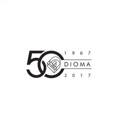 the 50th anniversary logo for dioma