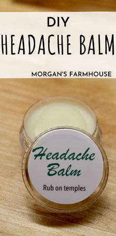 Headache Balm, Healing Salves, Home Health Remedies, Homemade Bath Products, Homemade Remedies