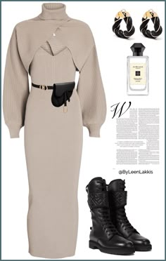 Bottega Veneta Outfits Women, Luxury Winter Outfits, Polyvore Outfits Winter, Classic Outfits For Women, Winter Outfits For Girls, Chic Clothing Style, Classy Winter Outfits, Business Casual Dresses, Effortless Outfit