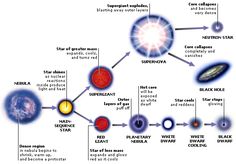 the life cycle of a star in order to make it look like they have different types of stars