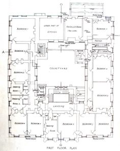 the first floor plan for an old house