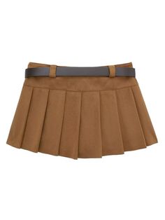 Add a touch of playful luxury to your fall/winter wardrobe with the Wrenna Faux Fur Pleated Mini Skirt! Featuring a flattering pleated design, this mini skirt comes with a stylish belt and a convenient zipper closure on the side panels. From Alees Fashion's latest collection. Wrenna Faux Fur Pleated Mini Skirt Belt Inclueded Zipper Closure at Side Panels Alees Fashion Fall-Winter Collection