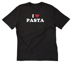 "This I Love Pasta T-shirt design is printed on a high quality . 100% Cotton Shirt. (Gray is 90%/10% cotton/poly heather) This item is available in size Small, Medium, Large, XL, 2XL Colors available: Ash, Black, Navy, White, Red, Orange, Purple, Pink, Green, Yellow All T-shirts are printed with white print, except for Ash(Gray) and White which are printed with Black. Unisex Sizing Chart: Lay your t-shirt flat and measure side to side and from top to bottom to compare measurements. Small T-shirt Pasta Shirt, Goofy Shirt, Colorado Shirt, Ugly Christmas Shirts, Yorkie Poo, Pink Green Yellow, Ash Gray, Family Tees, I Love Music