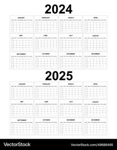 two year calendars with the numbers in black and white on each side, one for each