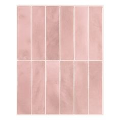 a pink tile wall that has been made out of different shades of pink and white