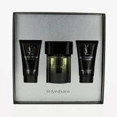 This fragrance comes in a new gift set which contains 3 piece gift set - 3.3 oz eau de toilette spray, 1.6 oz shower gel, 1.6 oz shower gel. The product is for men. Gel Set, Pulse Points, After Shave Balm, Fragrance Gift Set, Mens Fragrance, After Shave, Shower Gel, Yves Saint Laurent, Gift Set