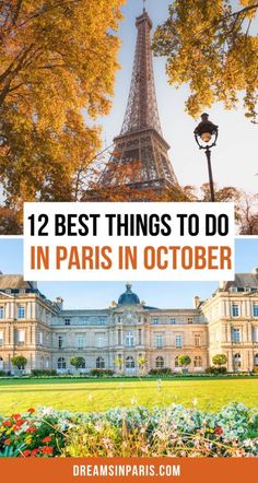 the eiffel tower in paris with text overlay that reads 12 best things to do