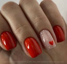 Valentine Nail Art, February Nails, Valentine Nails, Colorful Nails, Cute Gel Nails, Bride Nails, White Nail, Dipped Nails, Chic Nails